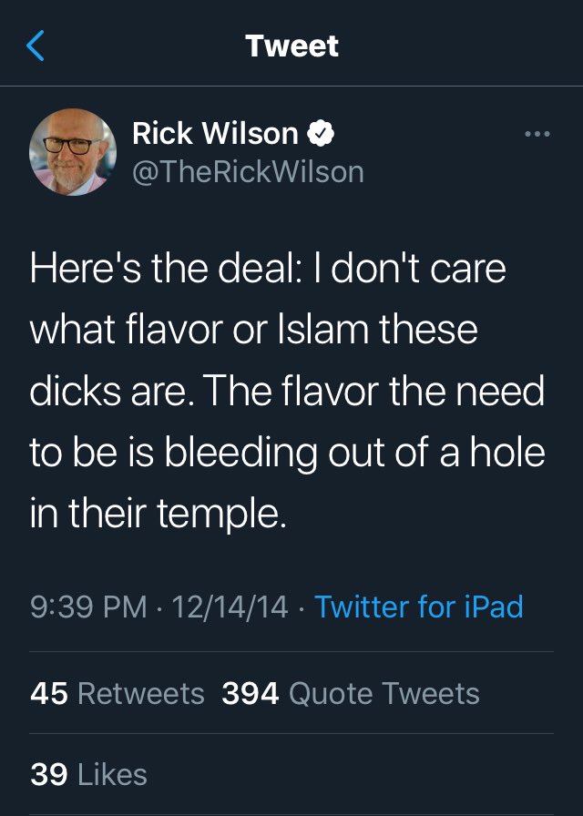 inovajon's tweet photo. Rick Wilson “left the Republican Party following the 2016 United States presidential election, and now works as an advisor to The Lincoln Project”
In other words, Rick Wilson (& his NeoCon pals) have now infected the Democratic Party & therefore the new Biden Administration. https://t.co/b1wtykTSAa