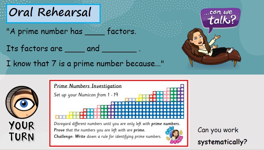 DavisonMiss's tweet photo. ‼️ Excited teacher alert ‼️ 

It’s one of my FAVOURITE weeks of Maths teaching this week as we explore multiples, factors, prime and square numbers! Built in lots of practical learning, partner work and oral rehearsal! The #numicon is back! #watchthisspace 😆#MathsWeekEngland https://t.co/ChWGYrBEKf