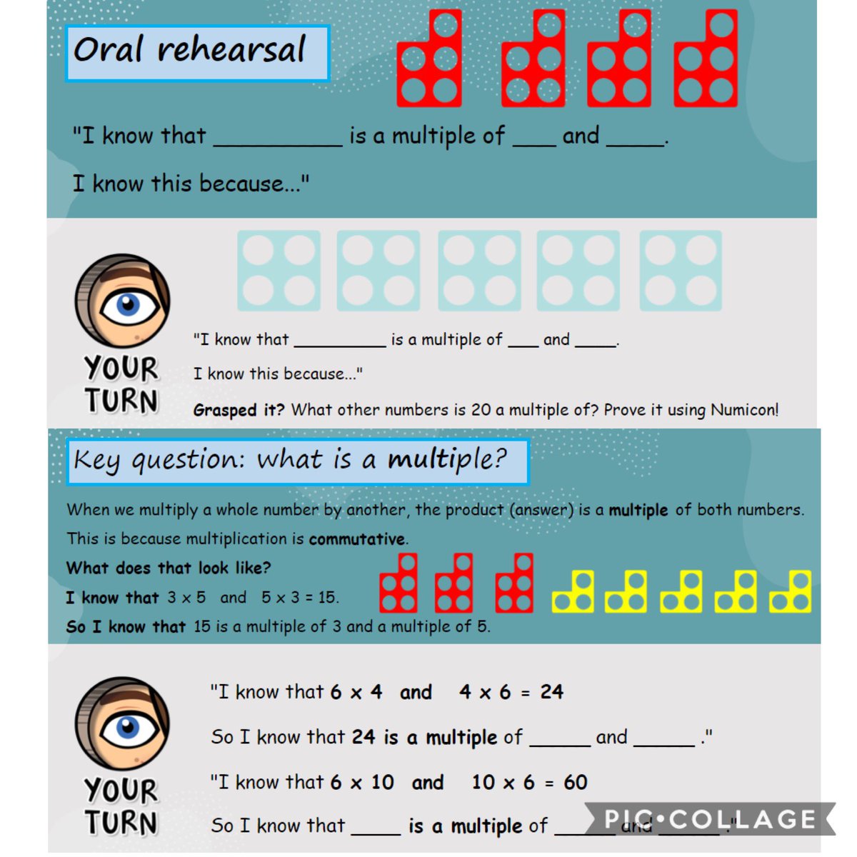 DavisonMiss's tweet photo. ‼️ Excited teacher alert ‼️ 

It’s one of my FAVOURITE weeks of Maths teaching this week as we explore multiples, factors, prime and square numbers! Built in lots of practical learning, partner work and oral rehearsal! The #numicon is back! #watchthisspace 😆#MathsWeekEngland https://t.co/ChWGYrBEKf
