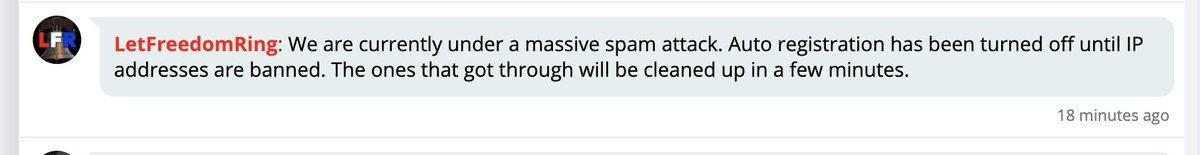 site moderator josh ellis (who ironically can't join any of the militias on the site because they nearly all prohibit felons) says they're having problems*personally i think it's unfair that josh can't have a gun JUST because he kept driving without a license & did a hit & run