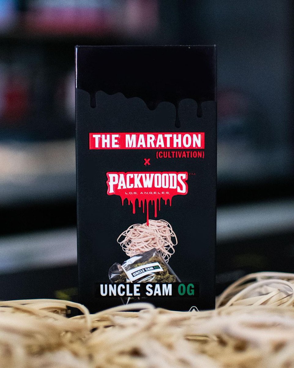 themarathoncan's tweet photo. The @themarathoncan x #packwoods has dropped this exclusively at #canafarms Pull up bright and early to be the first in the city to get it!🏁🔥 https://t.co/GS47XAfuYd