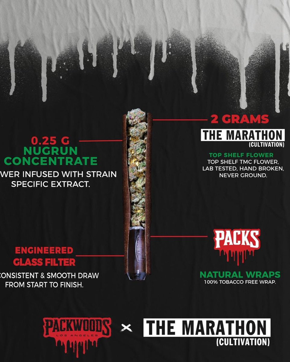themarathoncan's tweet photo. The @themarathoncan x #packwoods has dropped this exclusively at #canafarms Pull up bright and early to be the first in the city to get it!🏁🔥 https://t.co/4UqFN0QcMY