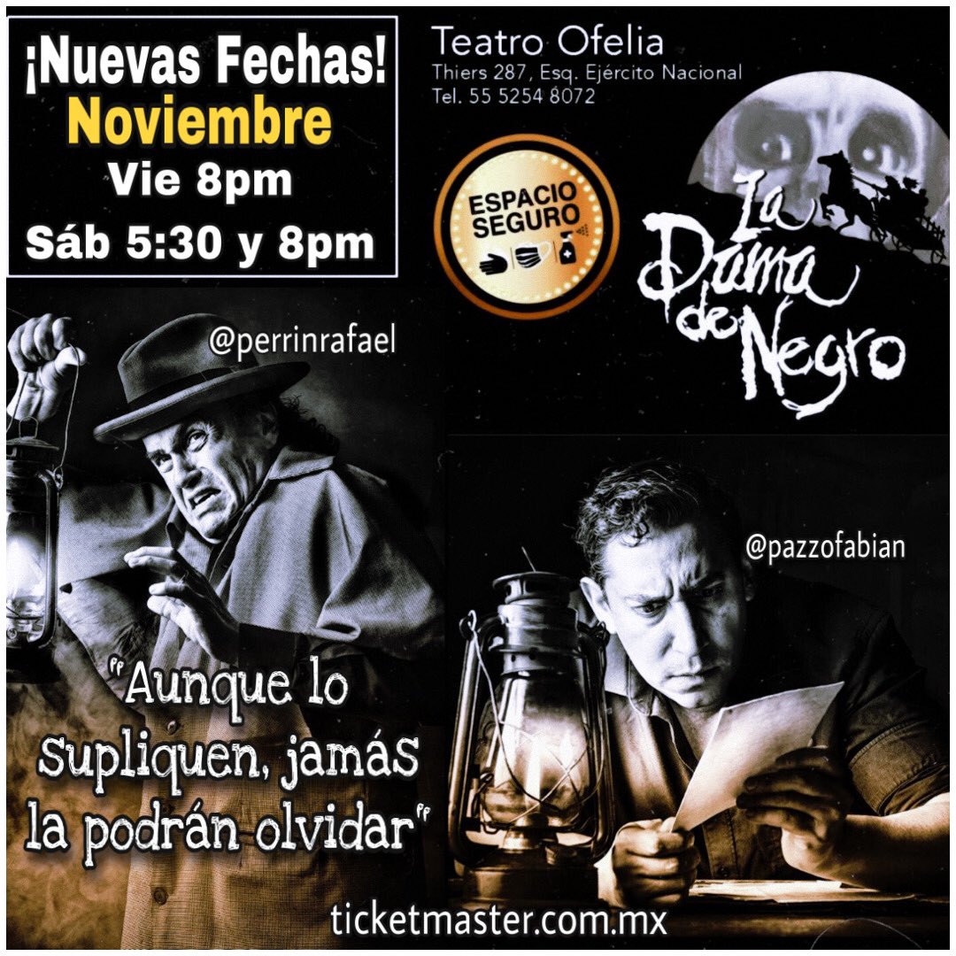 AntoninoTeatro's tweet photo. #MisTeatrerosMxRecomienda 

@LaDamadeNegroMX

@perrinrafael

@pazzofabian

@ernestodalessio

@teatroofelia

 ATREVETE A VERLA 
#DomingoDeGanarSeguidores #FelizDomingo https://t.co/zi77y6CZX2
