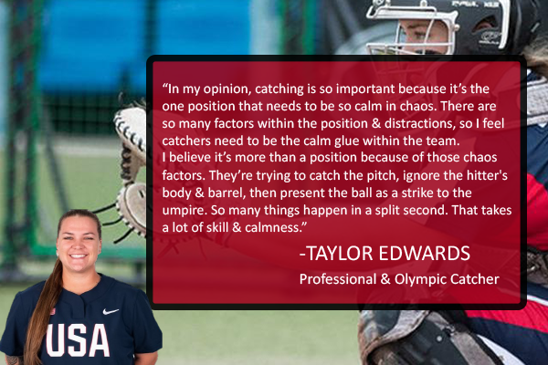 pgsiouxfalls's tweet photo. Why is catching so important? We asked former Husker, current professional & Olympic softball player, Taylor Edwards! SO much goes into catching. Get focused and get better everyday! #morethanabackstop #catching #softball #usasoftball #tayloredwards #chaos https://t.co/1M1y6F92WD
