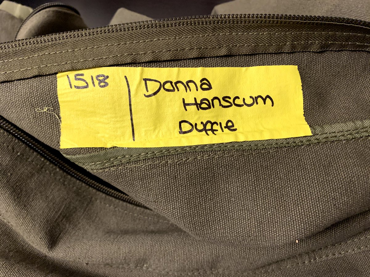 jholden23's tweet photo. I did, however, score @OfficialBrianaB's duffel from 15x18, #Despair. A day I was on set. #Supernatural #SetSale #SetDecSale. This will be a great travel bag! :) https://t.co/9FXT3qmNcW