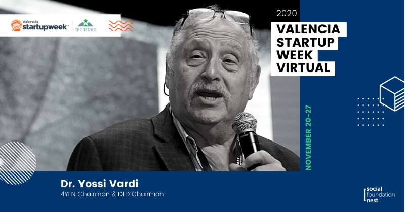 We are privileged to have Dr. Yossi Vardi, one of Israel´s 1st high-tech entrepreneurs &amp; <a href="/4YFN_MWC/">4YFN</a>  Chairman, he is joining us at @techstars #Valencia Startup Week Virtual.

"Future Cities - Startup Nation! Israel - Spain
Register FREE 👉 bit.ly/VLCSW2020

#VLCSW2002