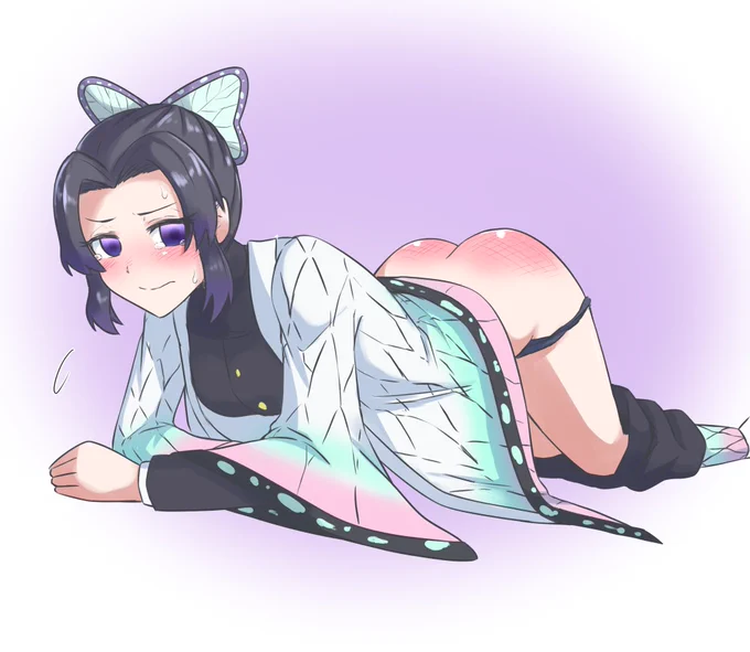 アオイちゃんにお仕置きされるしのぶさん(だけ)描きました。 