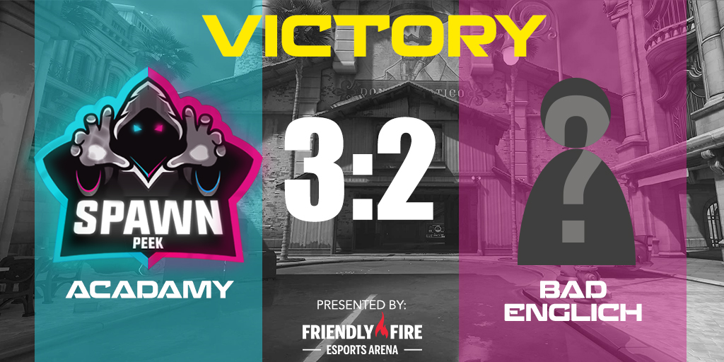 teamspawnpeek's tweet photo. And its done and dusted we win against #BadEnglich 3-2 in @EloHellEsports #GGEU intermidiate division matchup 
GGS! https://t.co/iFvT5sTBRo