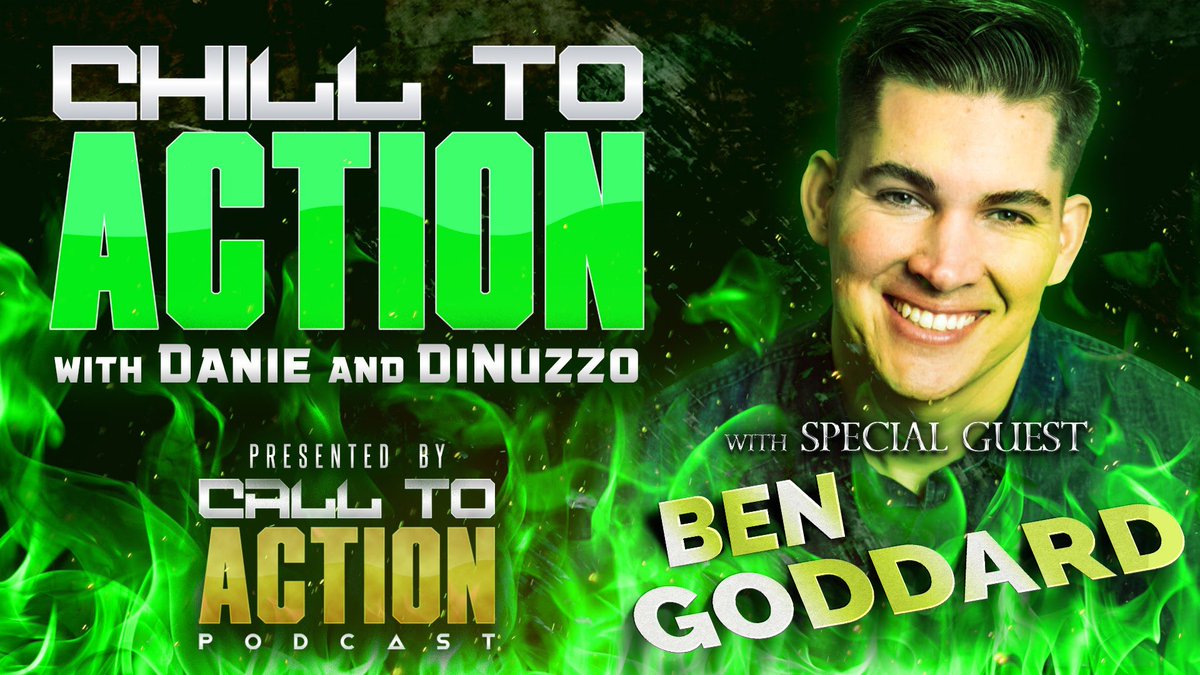 CallToActionPod's tweet photo. Tonight on #ChillToAction the crew is hanging out with @TheBenGoddard!
⏰ 8:15P / 10:15C
��� https://t.co/2ezSlcyI9K https://t.co/dGKpHvk4UZ