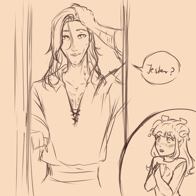 please consider Caleb taking a bath before Jester knocked
#widojest #criticalrolespoilers 