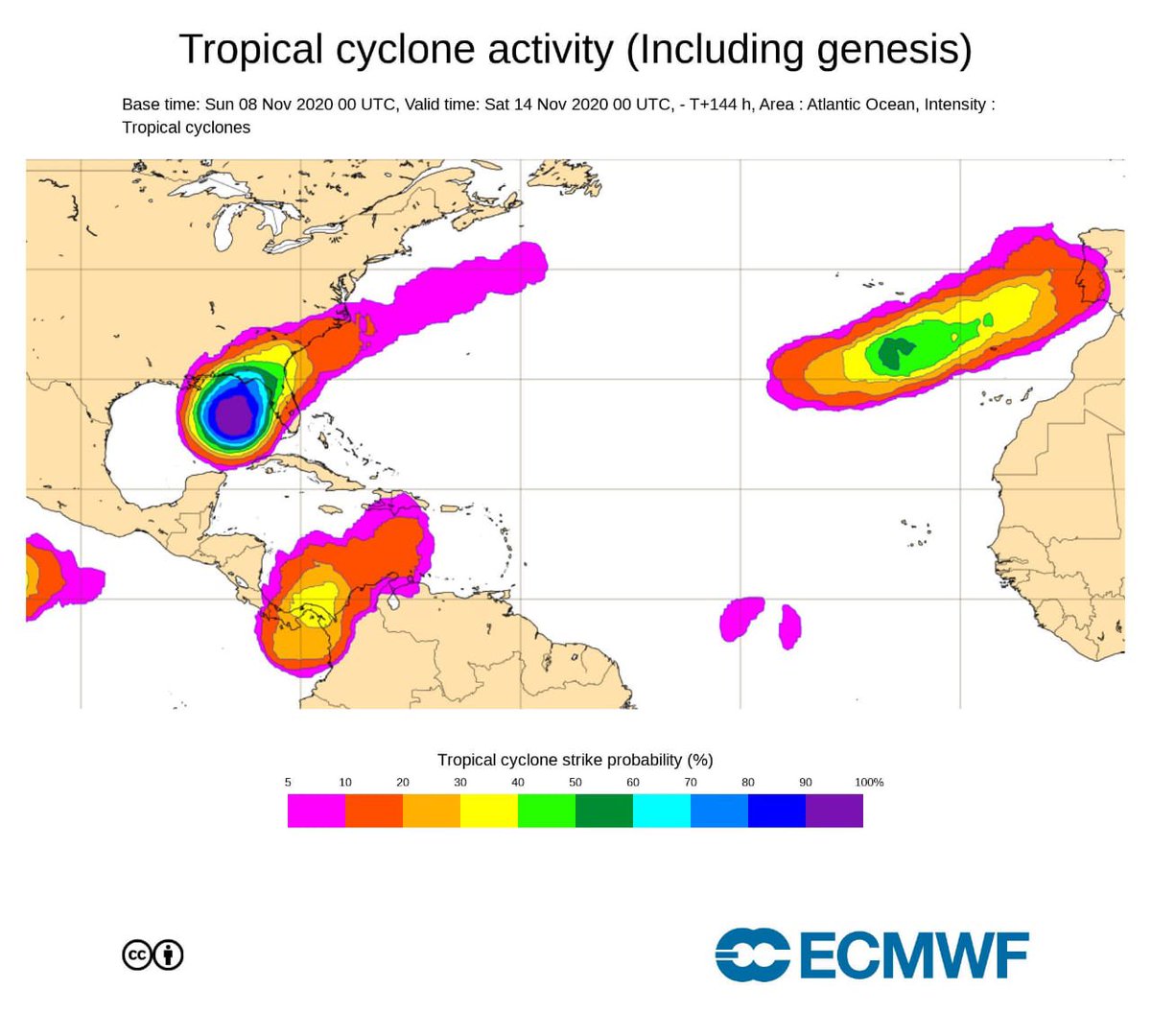 donderisja's tweet photo. Es Hora de Prestar mucha ATENCIÓN con HUMILDAD  PANAMA
Este es un Pronóstico de. @NOAA  @NHC_Atlantic y CICLOGENESIS  para 144 horas para  6 días hay probabilidad formación de otro ciclón
El Modelo Europeo lo tiene entre 30% a 40% probabilidad 6 días y el GFS para dentro 5 días. https://t.co/LbuszPvSZB