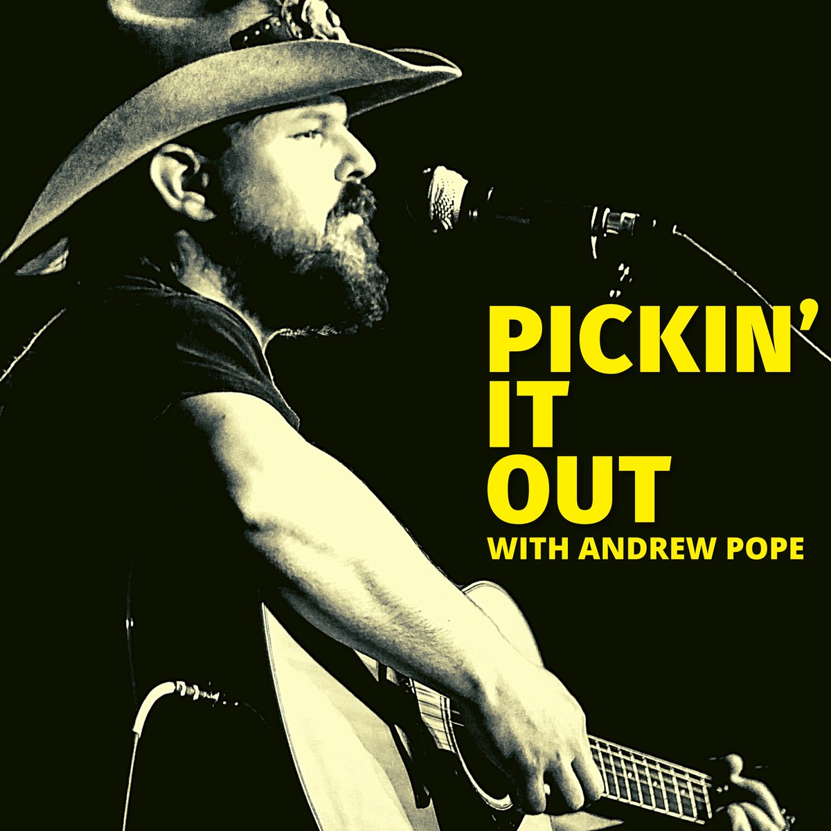 TheAndrewPope's tweet photo. hey y’all. so no more teasin, here it is. big news.. i’m startin a podcast. pickin it out. my gorgeous creative perfect wife came up with the name. first guest announced soon (and its a damn goodurn) https://t.co/orT9LIJvdj