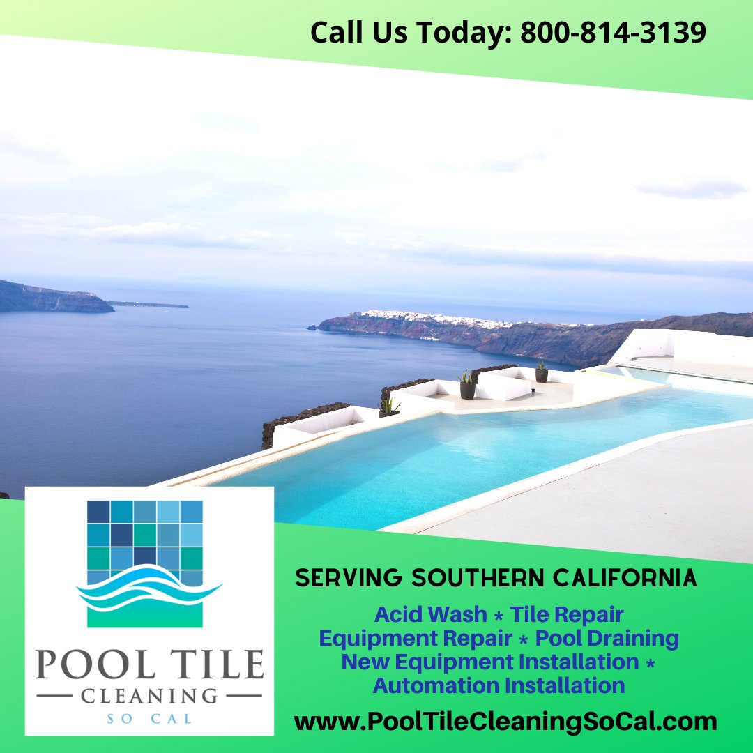 PoolTileSoCal's tweet image. Get Your #pool #tile Looking New Again! For a Free Quote Call 949-485-0397 #mineralblasting #southerncaliforniapools #ocpools #orangecountypools #ocpooltilecleaning #socalpools #poolcalciumremoval #pooltile #glasstilecleaning #artificialrockcleaning ow.ly/PrzD30r4vuz