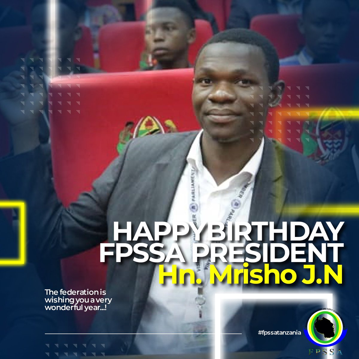 fpssatanzania's tweet photo. Wanafamilia wanafunzi wa kada ha manunuzi na ugavi nchini tunamtakia Mh. Mrisho J.N @mrishojuma625 kila kheri katika siku hake hii ya kuzaliwa... Happy Birthday President https://t.co/kL6Nf3V4up
