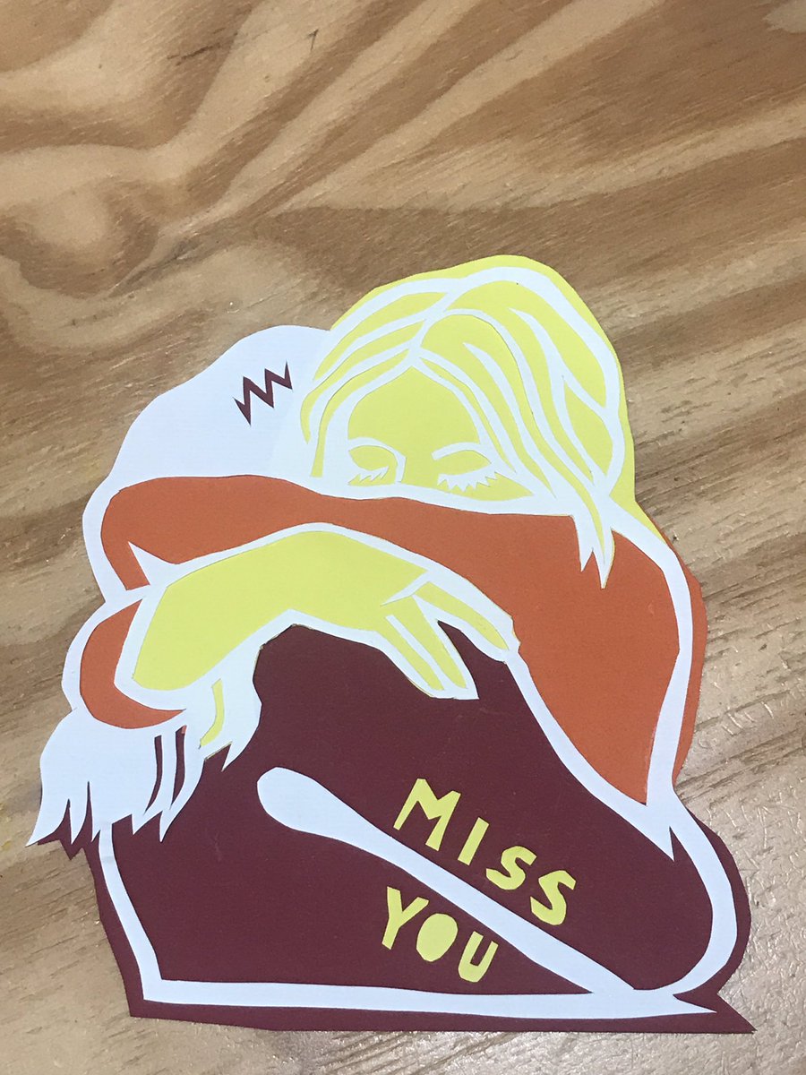 Absolutely loved taking two hours off to join <a href="/PoppyChancellor/">Poppy's Papercuts</a> grief paper art workshop today. For the past 6 months I’ve been missing mum big time. Gave me the chance to reflect how lucky I was to be adopted by such a great woman. I’ll hold to that #papercut #grief