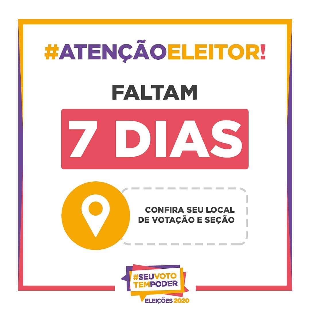 trepboficial's tweet photo. 📢📢 Faltam 7 dias para as eleições municipais de 2020! Não esqueça de verificar o seu local de votação com antecedência, pois algumas seções podem ter mudado de local.
➡️ Saiba mais em https://t.co/5NuS86wZoS.
#tse #trepb #paraíba #eleições #eleições2020 #eleições2020napb https://t.co/TWtKuEiEDQ
