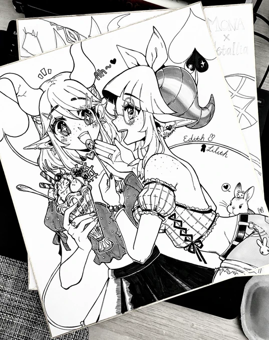 Just two gal pals hanging out?? 