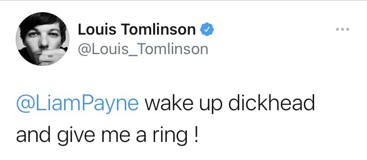  #LOUIS: dickhead