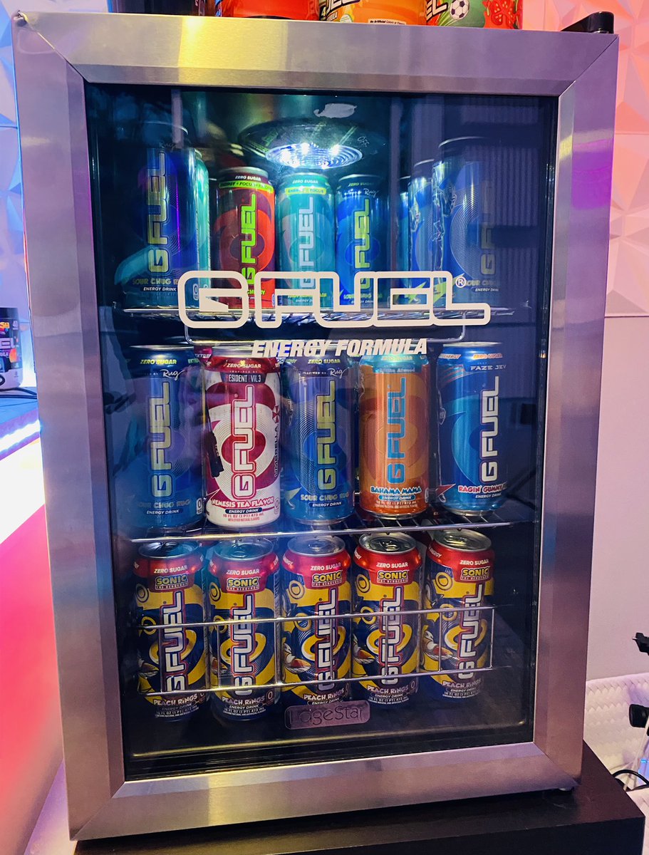 GFuelEnergy's tweet image. The big homie @ES_FTW just got this ICE-COLD #GFUEL fridge sent to him. Who's getting one next?? ❄️👀💭