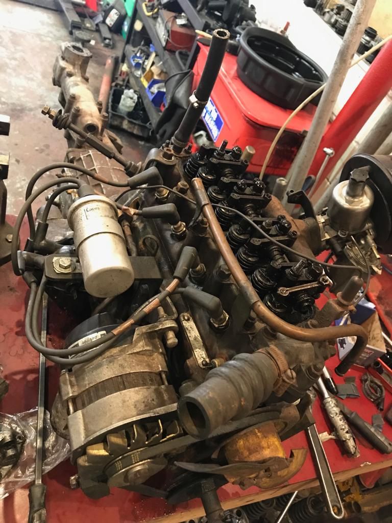 MDHOOT_'s tweet photo. Our vehicles are not all in glorious condition, some of them are as you would’ve found them at the time when they were used. This is the Morris Minor 1000 engine when the tablets were being added. Since then a new water pump has been added and the morris is up and running  👍 https://t.co/bfVk7HaGhV