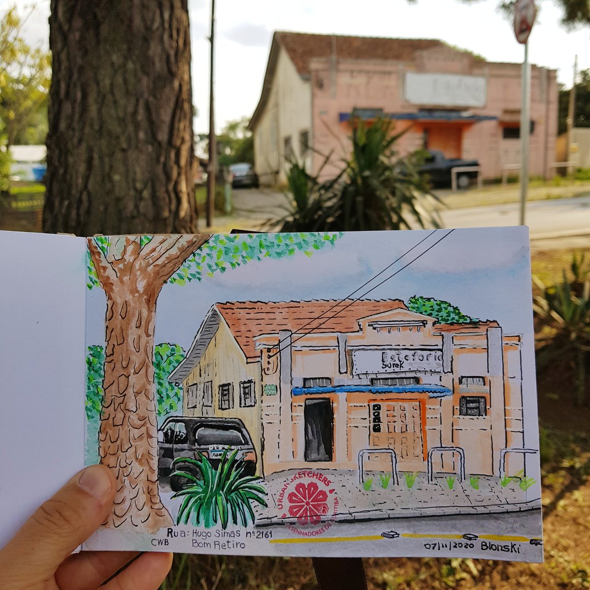 saxofonistaa's tweet photo.
#UrbanSketch / Esboço Urbano
Just For Fun by: #Blonski
#Usk #uskCuritiba #uskBrasil #globalSketchers #urbanSketchers #Art #WaterColor #Pentel #halfpans #SketchBook #Sketch #Arquitetura
#Watercolours #Aquarellist #WaterMedia #WaterWorks #WatercolourArtist #Aquarela https://t.co/rt47wALrte