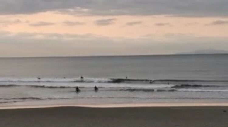 nabe2430's tweet photo. 今朝の鵠沼は晴れ。波はヒザモモ。インサイドよりのトロ速め。キレめからちょっと滑れる位です。 https://t.co/8baQkHC2wI