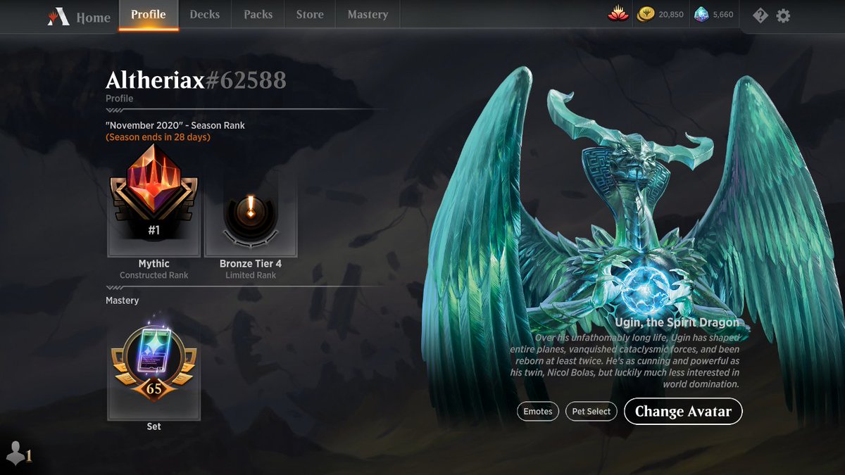 AlthMtg's tweet photo. Wooo today marks a full week of ending every day at rank #1 on the ladder! I didn't screencap every day cos I had no idea this would happen but I'm gonna see how long I can keep this rolling for, will update in replies 🥳 https://t.co/JTrvjpazyJ