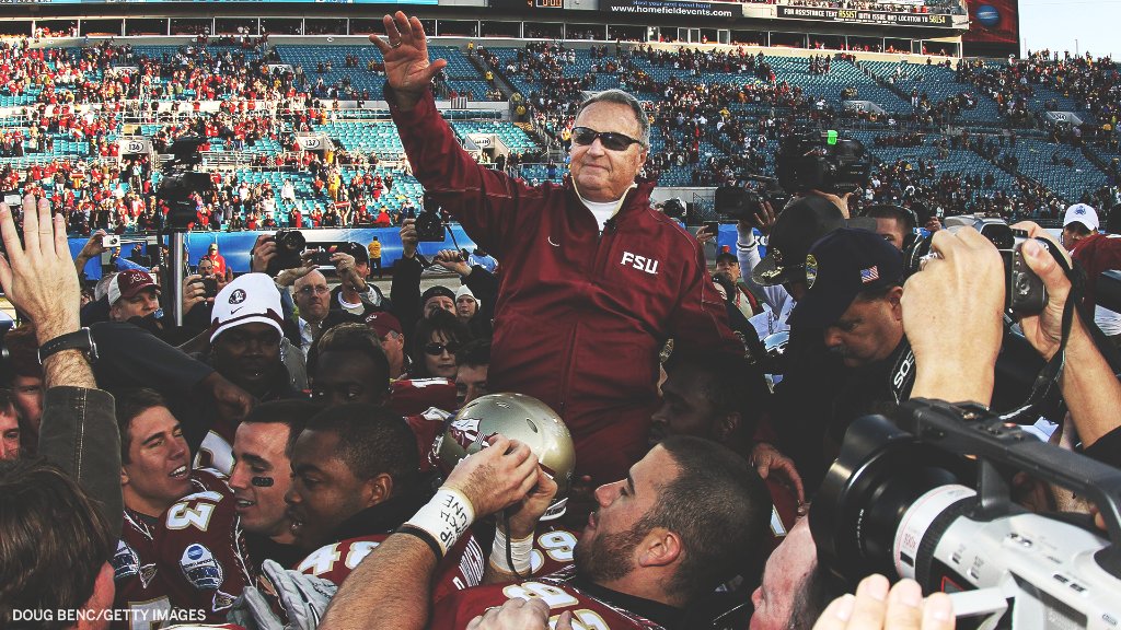 accnetwork's tweet image. 🍢 2x national champion
🍢 Winningest coach in ACC history
🍢 14 straight seasons with a Top-5 finish

Happy 91st birthday to an absolute legend, @FSUFootball’s Bobby Bowden!