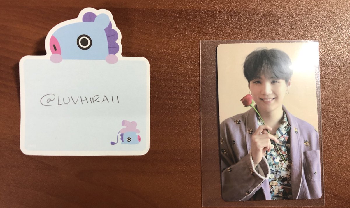 LUVHIRAII's tweet photo. [WTS/WTT WANT TO SELL/TRADE] 

Memories Of 2019 Yoongi Photocard 

want: QYOP OR Trade For Jungkook

USA/Possibly CA Only ! 

dm for more details and proofs ! 

@BTStrading_USA @BTS__TRADING @kpoptradeusa @photocard_kpop @kpopthriftshop @btstradingpc @pctradeusa https://t.co/v9zKDmUpS9