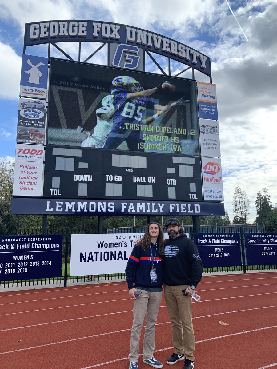 Thanks for the awesome official visit. Such a great program. <a href="/GFUAthletics/">George Fox Athletics</a> <a href="/KenIngram3/">Ken Ingram</a> <a href="/SumnerFootball/">Home of the Spartans</a> <a href="/BrandonHuffman/">Brandon Huffman</a>