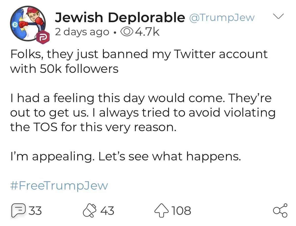 JewsForTrump's tweet photo. #SwitchToParler https://t.co/pp7WwHp7fN