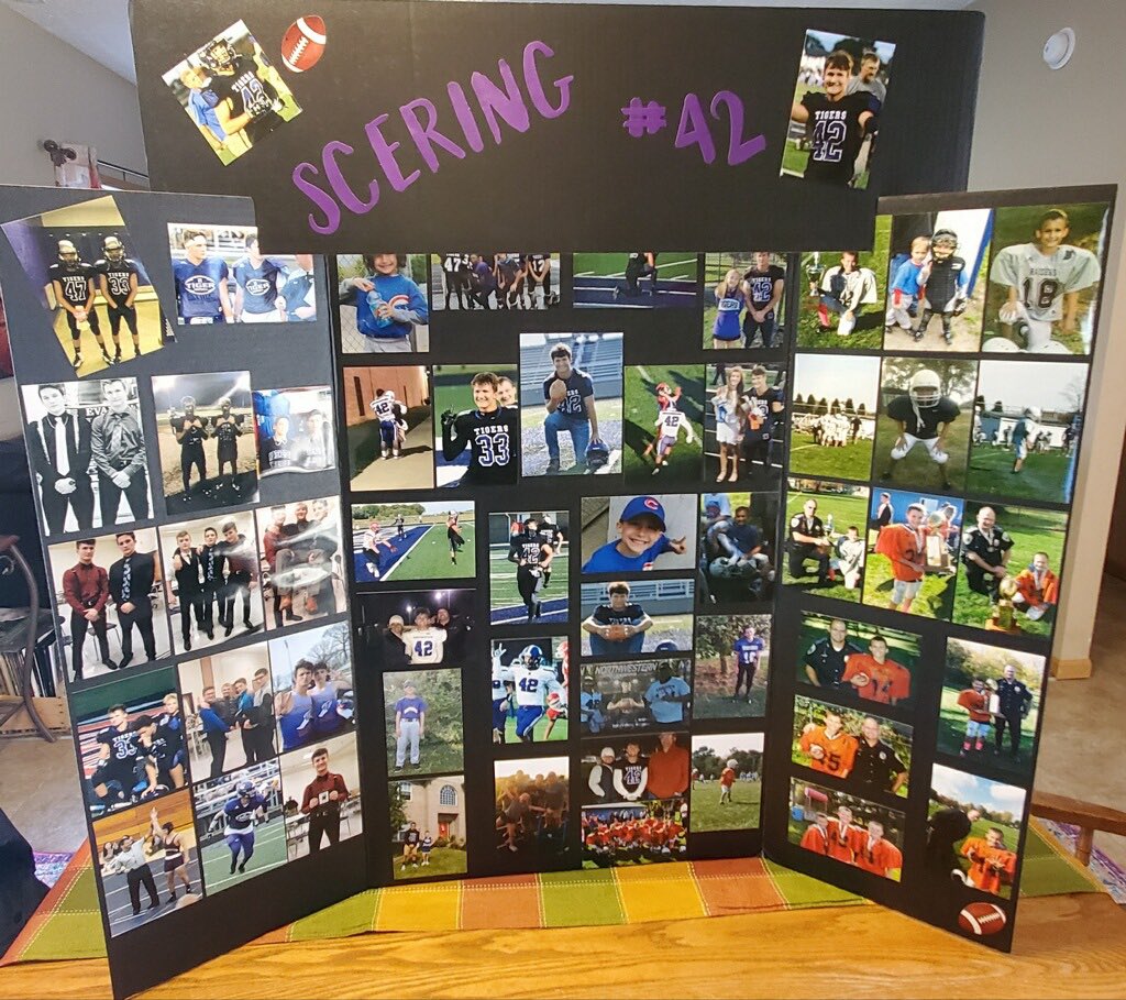 Senior board #3:  #42 DB/RB Brayden Scering