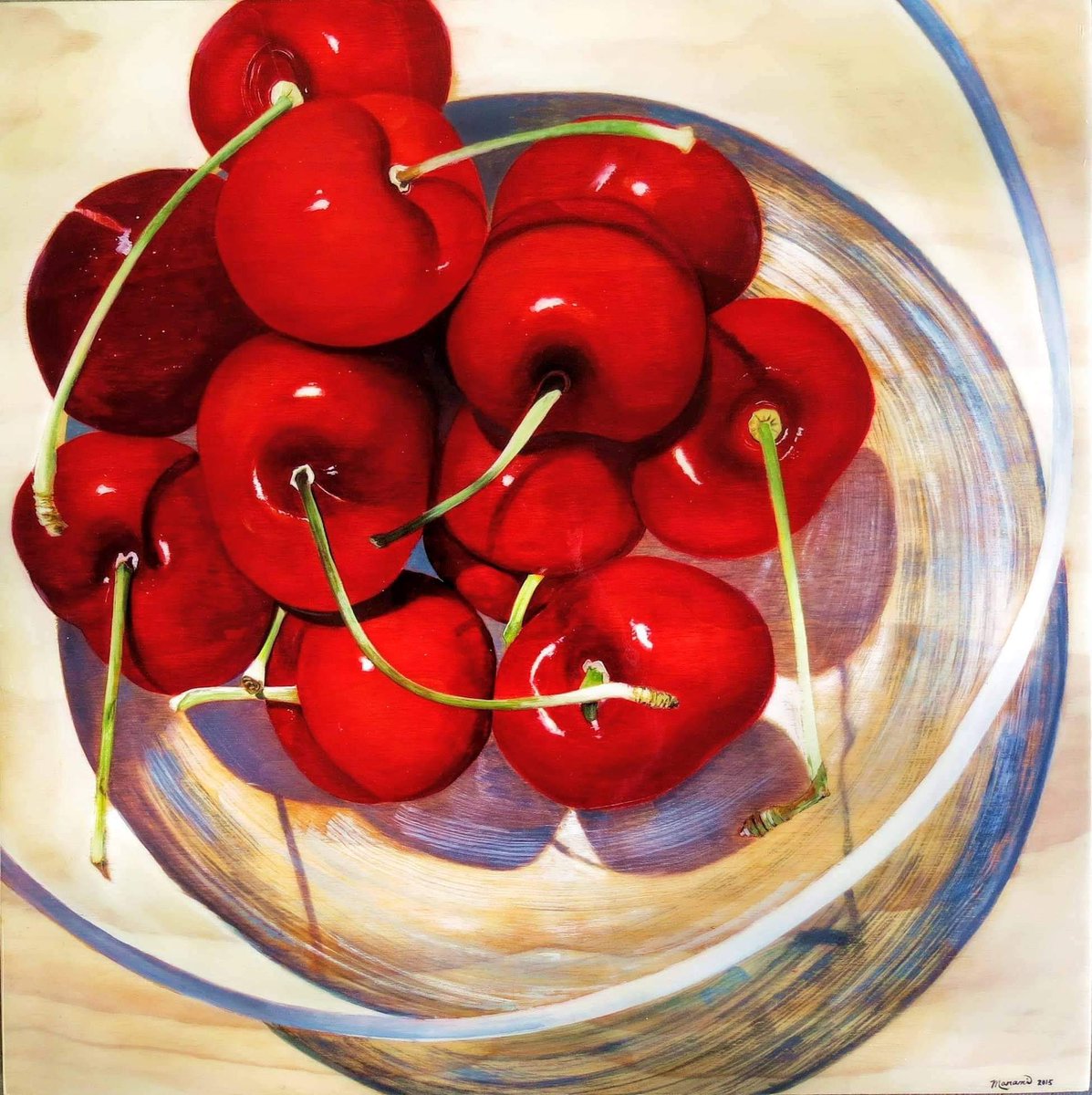 LadybugX20's tweet photo. 参加させて頂きありがとうございました!
"Kisses from the sun"
30"x 30"(76x76cm) 
Watercolor on wood panel, 2015 
#TSUKUTSUKUTEN @LadybugX20 #ladybugXart #お家からネットで作品発表会31 #ネットで楽しむtsukutsukuten #創作展 #cherrypainting #artwork #oilpainting  #アメリカンチェリー https://t.co/NJ09FD7cqY