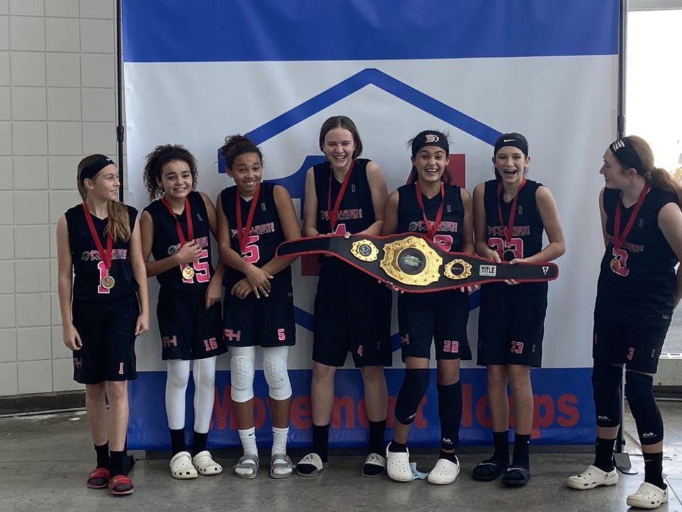 Great Win Today Powerhouse Pink Hoops 2027!!  A Championship Belt for these powerhouse hoopsters!! Well done!! 🏀🏀🏀🙌🙌🙌🙌💪💪💪 <a href="/kerrydarting/">dartingbasketball</a>