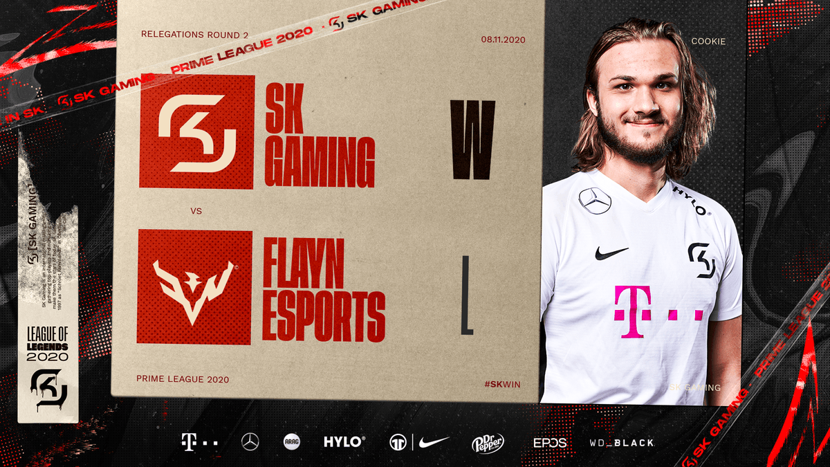SKGaming's tweet photo. A sigh of relief as we successfully defend our spot in @PrimeLeague for 2021! GGWP, team 🙌🙌
#SKPRIME #SKWIN https://t.co/cKzufmQBrH