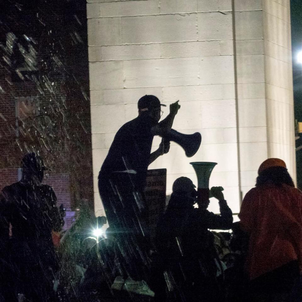 pwbuehler's tweet photo. Biden victory celebrations in Washington Square Park #Election2020 #WashingtonSquarePark #walloflies @radiofreebk https://t.co/Sy0OXTO96x