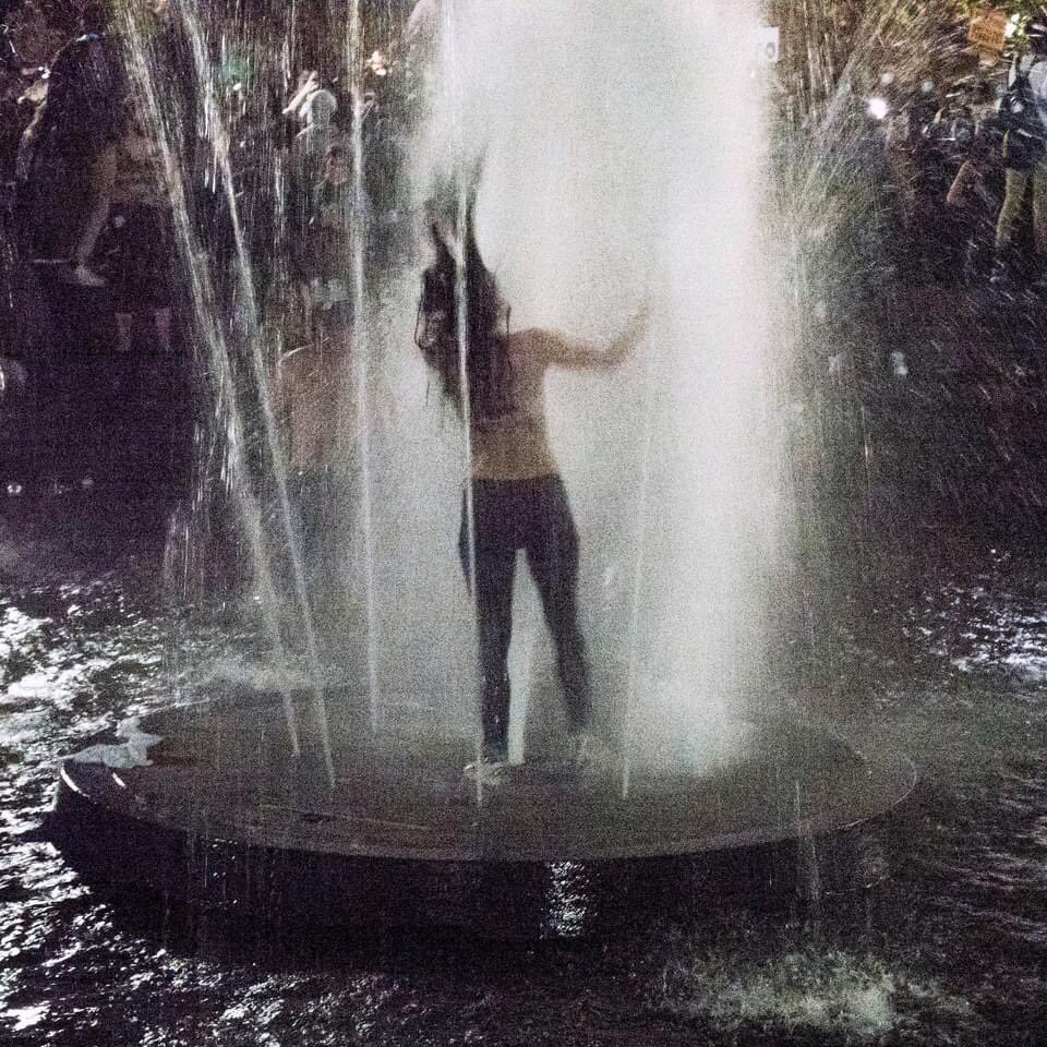 pwbuehler's tweet photo. Biden victory celebrations in Washington Square Park #Election2020 #WashingtonSquarePark #walloflies @radiofreebk https://t.co/Sy0OXTO96x
