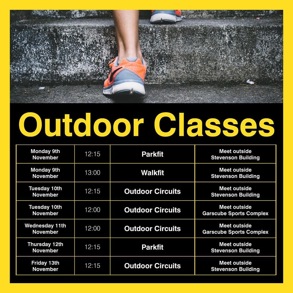 UofGSport's tweet photo. Another action packed week for you with @UofGSport Join us online or outdoors to get the best out of your workout! We can't wait to see you there!

#uofgsport #teamuofg #WorkoutFromHome #HealthyAtHome #Move4Mind #activetogether #strength #liveworkouts #yoga #pilates #coreworkout https://t.co/lJdAXcnKPh