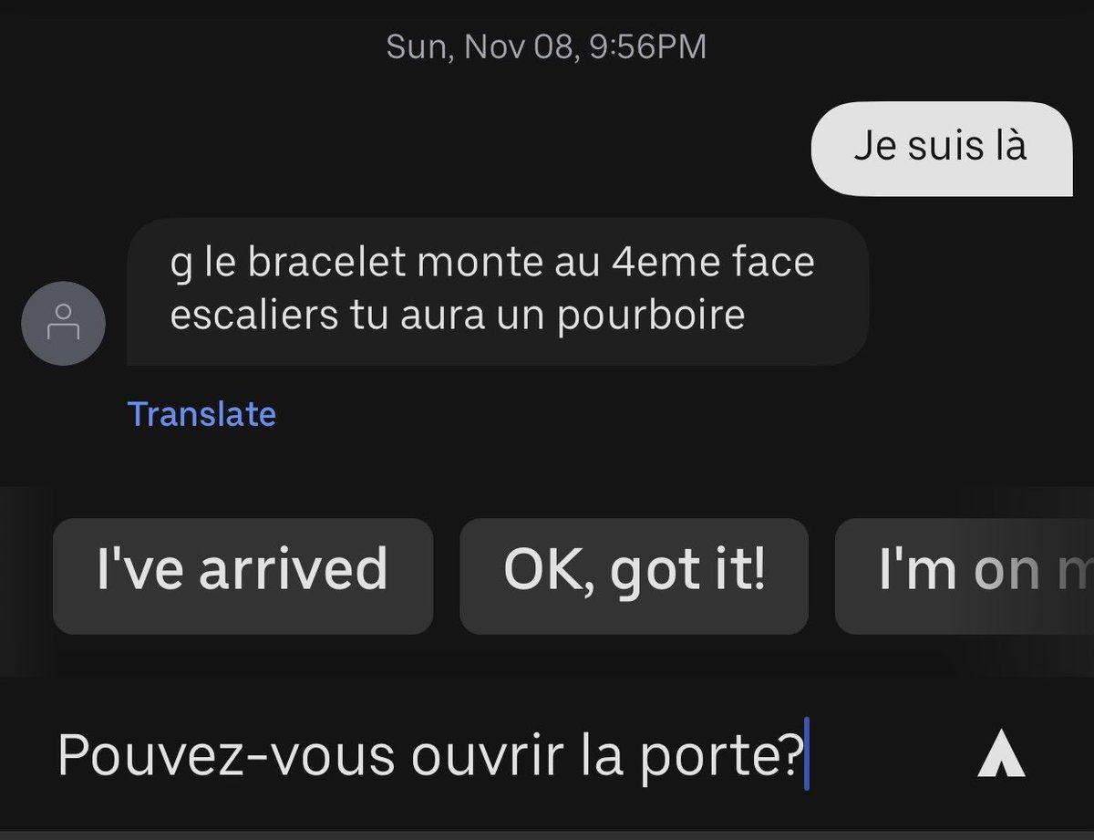 Faaustine_3's tweet photo. Pendant ce temps sur Uber Eats.... #ubereats https://t.co/DCm9zXi5Rh