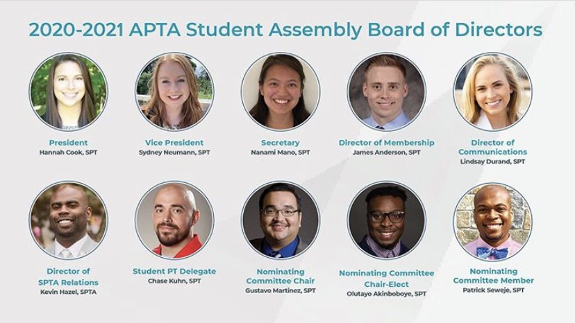 MarinoJBucci's tweet photo. Huge congratulations to the newly elected @APTASA board! 🎉
Us SPT/SPTAs are in great hands 🙌 #APTANSC #APTASA @APTAnsc students interested in learning more about the election process don’t hesitate to reach out! https://t.co/QJAtdVz8oD