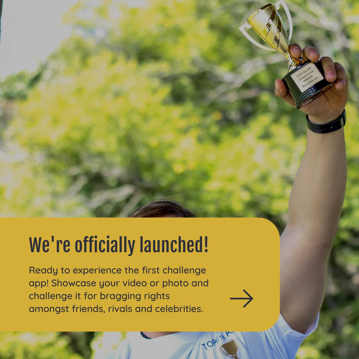 TOPIT_the_app's tweet photo. We've officially launched in the @Apple App Store! Retweet, Share & don't forget to start your challenges! We're going to be announcing our first BIG challenge soon!! #topittheapp #BlackOwnedBusiness #ChallengeAccepted https://t.co/rEPakavLQE