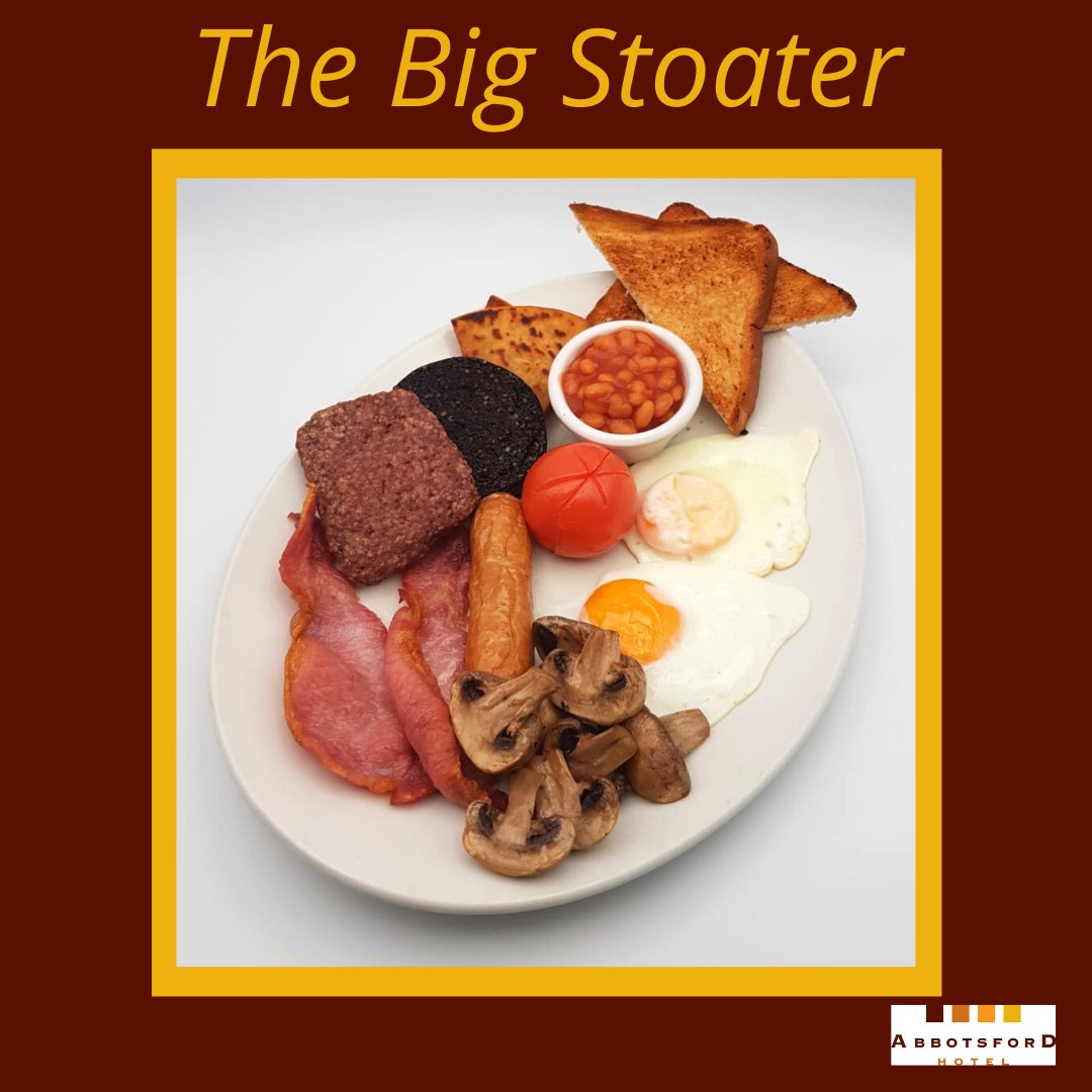 The perfect way to start the new week- 
Our breakfast menu being served daily 8-12noon .
Book online
abbotsfordhotel.com/breakfast-menu/ and have a 20% discount applied to your breakfast bill, offer running throughout November.
#dumbarton #dumbartonloveslocal