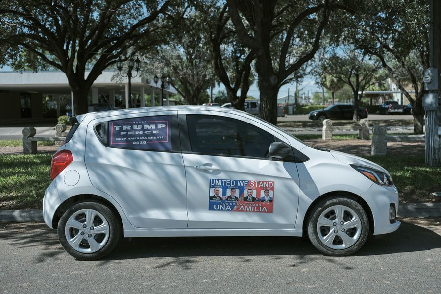 Some Rio politiqueras turned to Trump. Elia Saenz drove 350 people to the polls, working for school board candidates-- and while they were in her car, she told them to vote for Trump.(The Occam's razor explanation, as  @jaredataylor said)