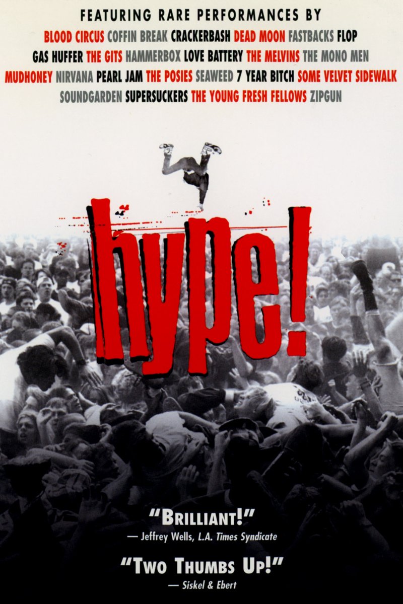 On this day in 1996, the documentary Hype! was released to theatres. 

The film included performances and interviews from <a href="/Nirvana/">Nirvana</a>, <a href="/mudhoney/">mudhoney</a>, <a href="/soundgarden/">Soundgarden</a>, the Melvins, the Gits and much more.