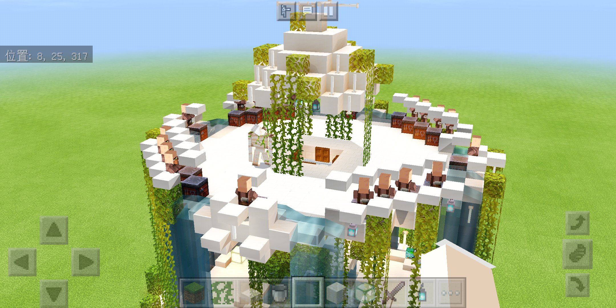 あひるペンギン エクステリアゴーレムトラップ インテリア家電みたいな感覚で名付けてみます 巨大噴水にゴーレムトラップの要素を取り込みました 噴水の上から スライムヘイト式ゴーレムホイホイ マグマ処理層 水流回収ホッパーチェスト が盛り込まれ