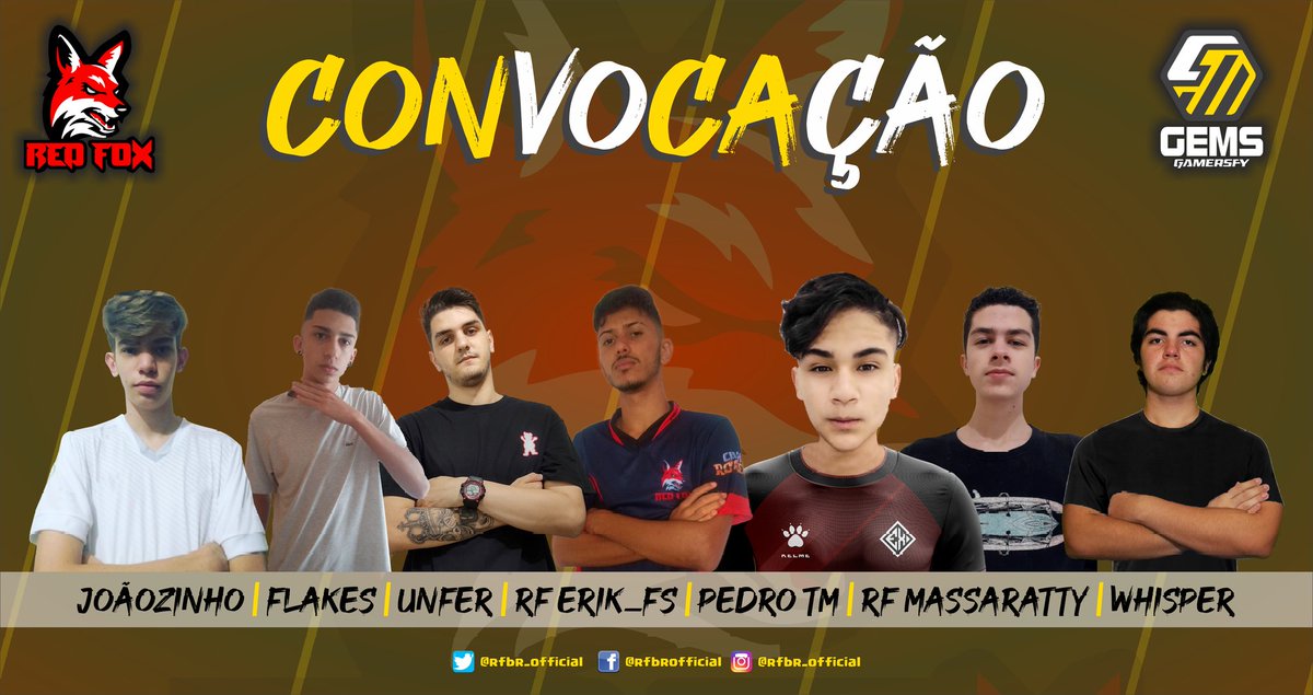 RFBR_OFFICIAL's tweet photo. Rooster - #CR

Para disputar a grande competição Gamersfy GEMS League, teremos esses players excepcionais que representarão todos nós!!

Nos orgulhem e dêem o seu melhor!! Vamos com tudo na @GEMS_CE

#goreds #GGL #roosterderespeito https://t.co/K8F5k2EtNR