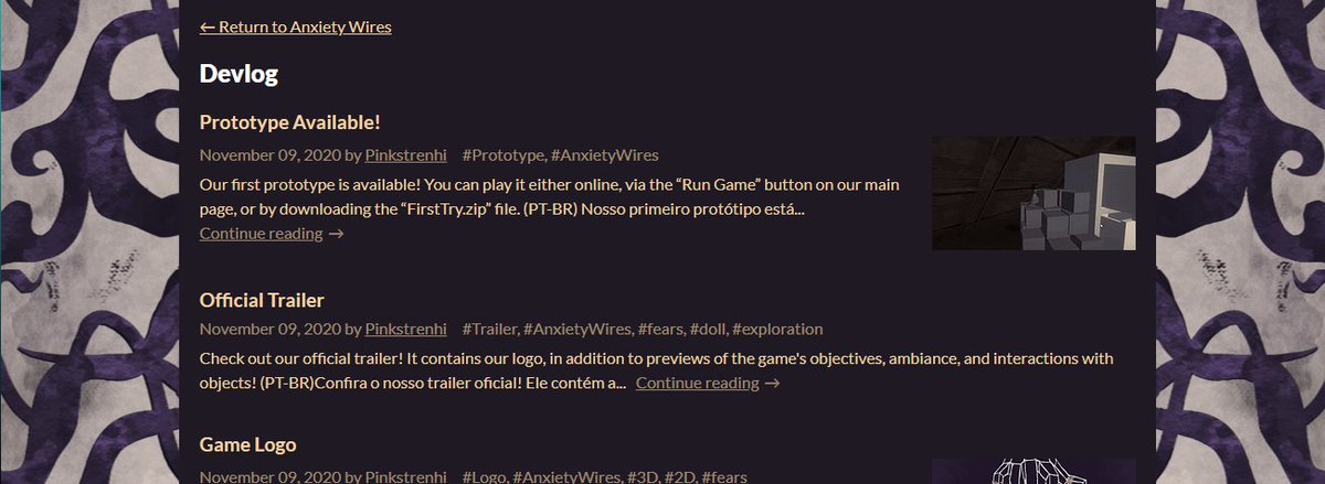 AnxietyWires's tweet photo. Want to know details about each stage of the development of Anxiety Wires?
Visit our page on https://t.co/Y58VxOLrFr and check out our DevLogs!

link: https://t.co/Xbeao7XCRw

#AnxietyWires #devlog #indiegame #indiedev #screenshotsunday https://t.co/PhAo1HCZTF