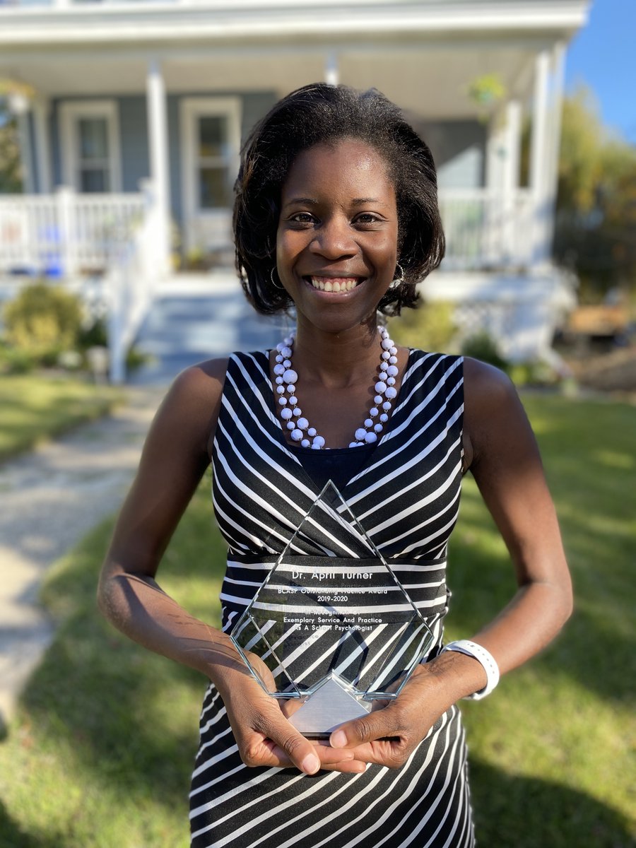 BCASPonline's tweet image. Let&apos;s keep the appreciation going! BCASP wants to send a shout out to our School Psychologist of the Year Dr. April Turner. Dr. Turner is Past President for BCASP, currently serves as @nasponline Delegate &amp;amp; Chair of @mdpsaonline Diversity Comm. #SPAW2020 #BCASP4NSPW #MSPAforNSPW