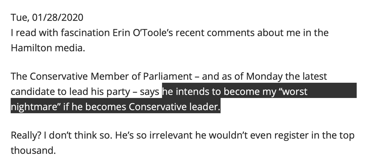 saeedwkhan's tweet photo. @erinotoole @UniforTheUnion @GMcanada @JerryPDias Erin. Now I understand why it took you 3 DAYS to speak out about a GREAT achievement in YOUR OWN RIDING. #EatSomeCrow. You are such a hypocrite. Don't know how anyone can support you.
https://t.co/gQU6srE2dK https://t.co/Q6sIYUgdph