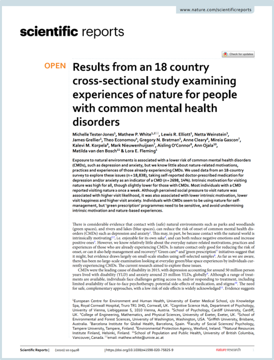 New paper - findings suggest that perceived pressure to visit #nature may increase visit frequency, but at the cost of undermining intrinsic motivation &amp; the #wellbeing benefits that might be achieved doi.org/10.1038/s41598… #GreenSpace